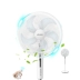 Quạt sàn Emmett quạt điện gia đình câm FS4092R-WB điều khiển từ xa đứng quạt dọc trang quay đầu quạt - Quạt điện