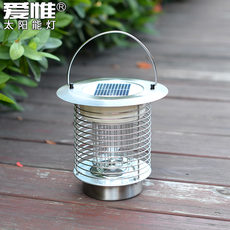 Solar mosquito extinguisher lamp outdoor waterproof mosquito repellent lamp household mosquito trap garden lawn lawn lamp