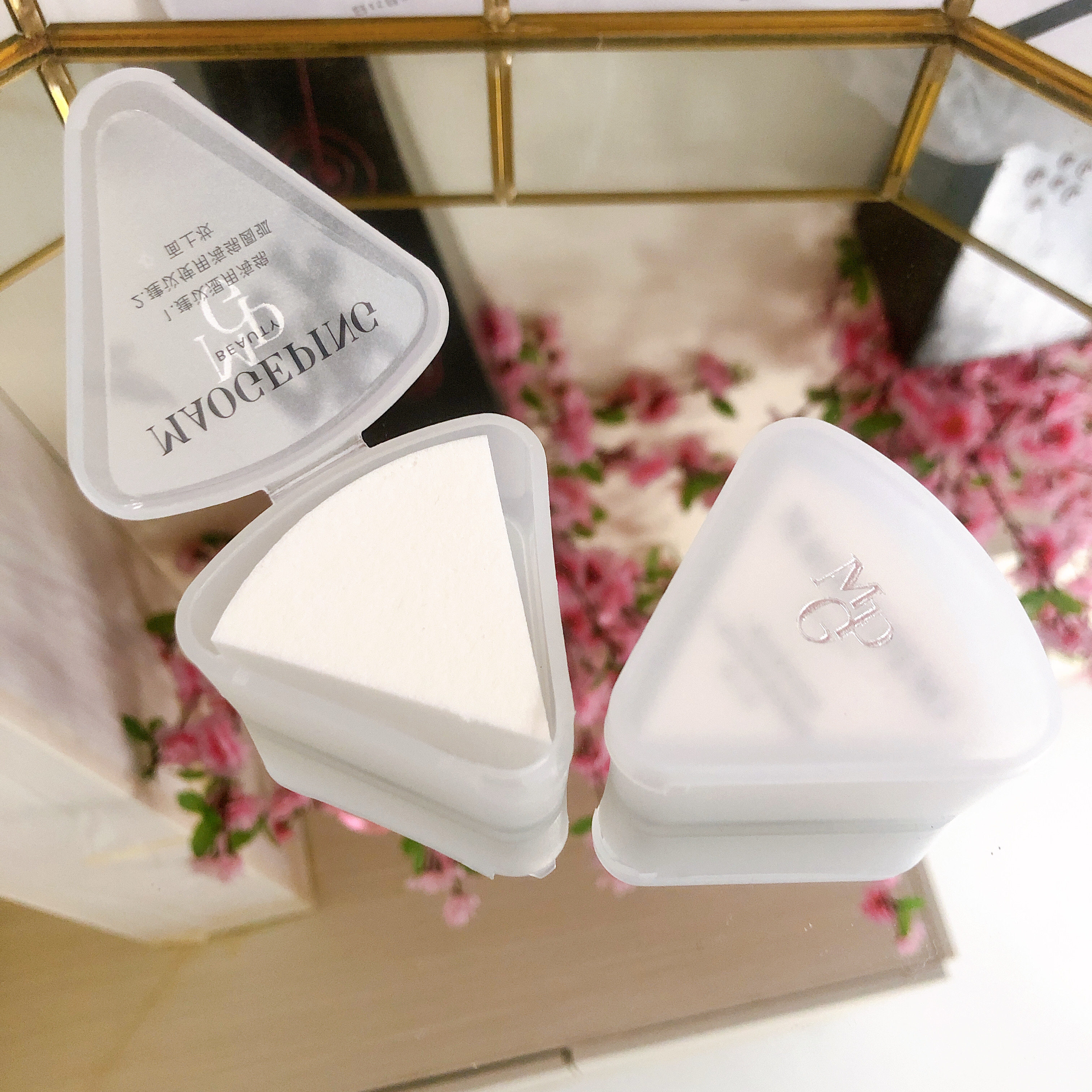 Maugopin Triangle Upper Makeup Sponge Base Makeup Sponge Powder Bottom Sponge Beaten Bottom Sponge Leather Sponge To Get Bigger