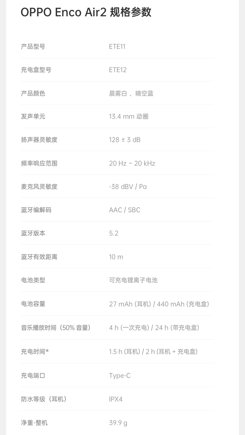 OPPO Enco Air 2代 无线蓝牙耳机 图20