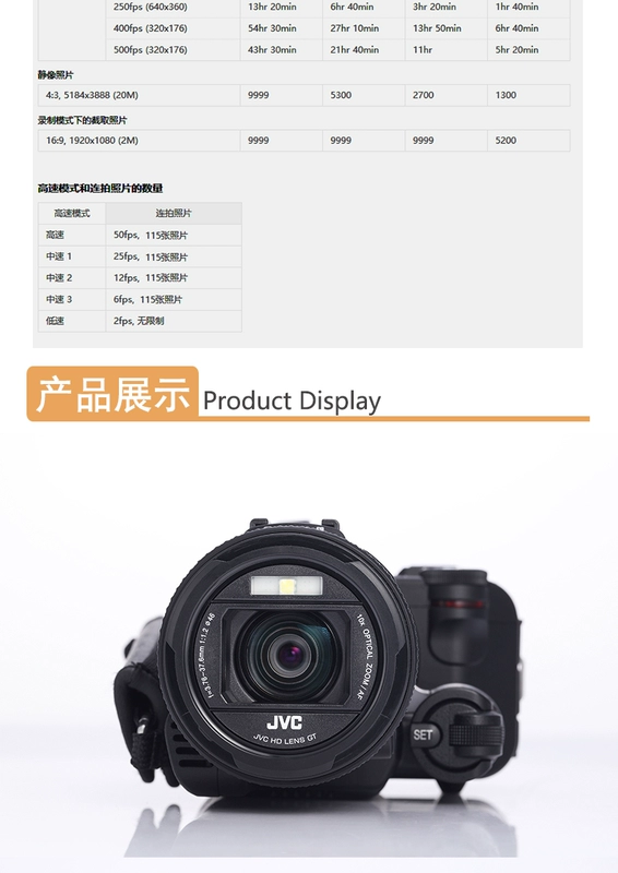 JVC JVC GC-P100AC máy ảnh SLR kỹ thuật số tốc độ cao chuyên nghiệp HD nhà DV camcorder - Máy quay video kỹ thuật số