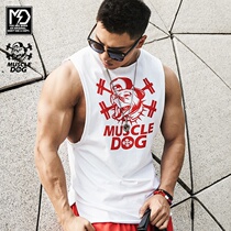  Muscle dog I-shaped waistcoat quick-drying sleeveless loose running iron sports fitness bodybuilding training top vest men