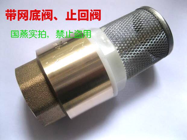 Brass water pump bottom valve Well bottom with mesh bottom valve Check valve Filter check valve DN15 check valve 4 points 6 points 1 inch