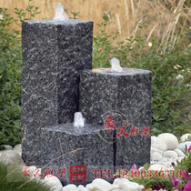 Landscape New Stone Sculpture Flowing Water Bowl Stone Basin Outdoor Patio Pool Marble Pure Handmade Pillar Fountain Pendulum