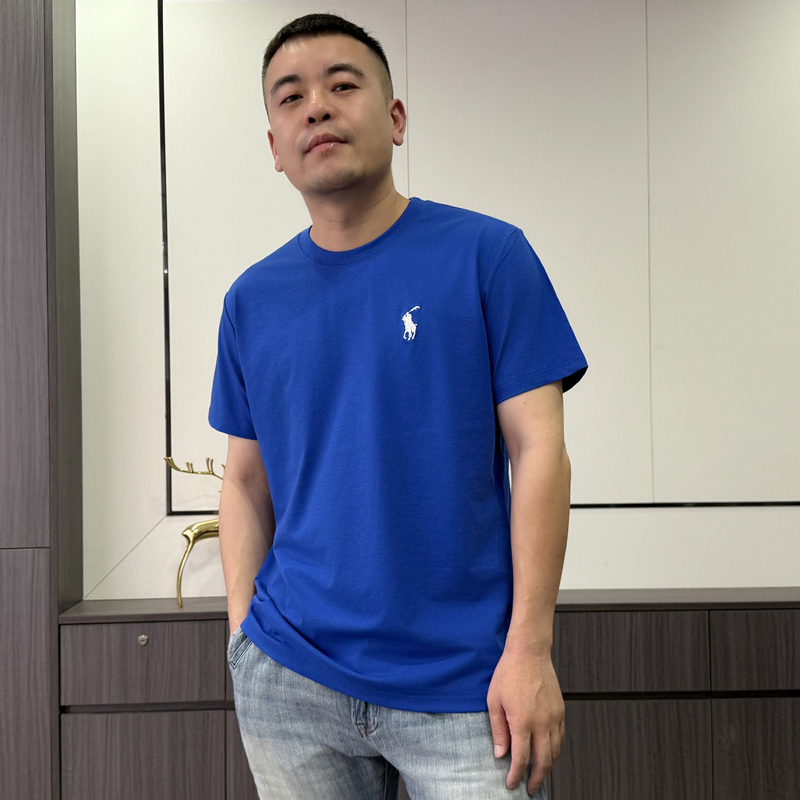 Guangong Lauren Solo Shirt 2025 New Model Solona Cool and High-End Style Cool and Handsome Embroidered Men's Short-Sleeved T-Shirt for Women Guangong Lauren Solo Shirt 2025 New Model Solona Cool and High-End Style Cool and Handsome Embroidered Men's Short-Sleeved T-Shirt for Women