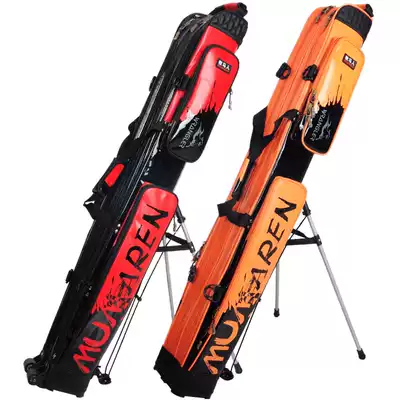 Wrangler fishing gear bag 1 25 m three-layer double pole bag fishing pole bag hard case waterproof special clearance
