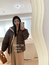 ◆AMUM maternity wear◆The first piece in early winter ~ soft loose and warm jacket for women short versatile down jacket