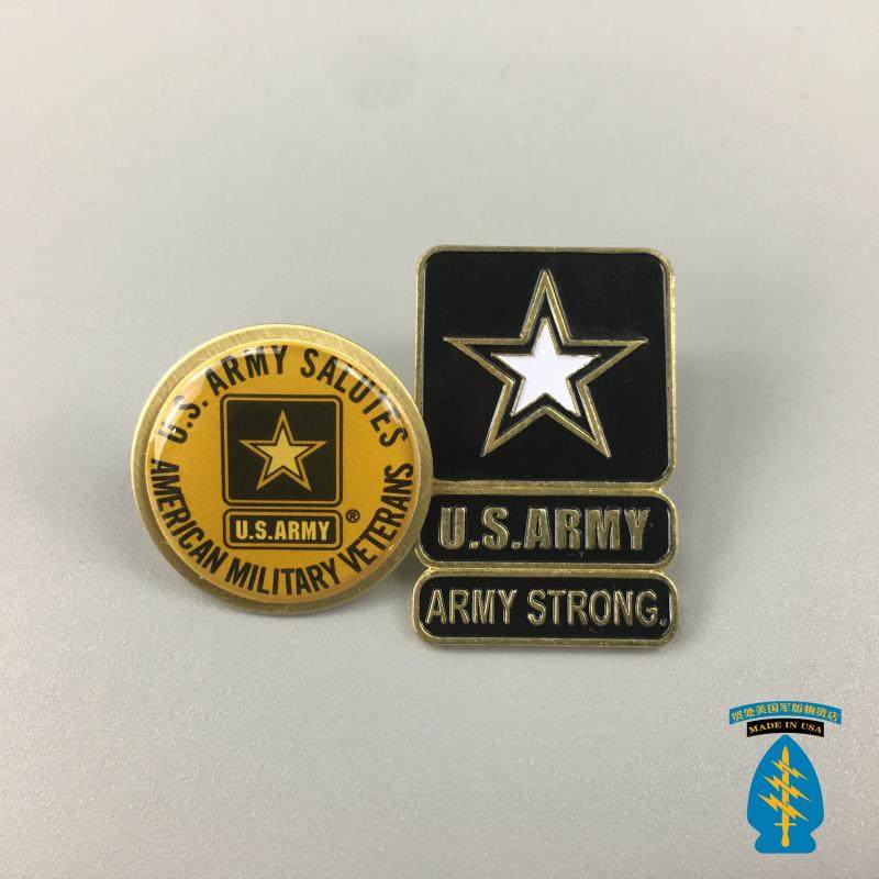 US import BASE Store Commemorative Edition ARMY STRONG Metal badge badge Brooch for backpack