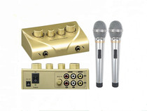 New promotional reverberator Karaoke reverberation amplifier pre-effect with dual microphone k song set