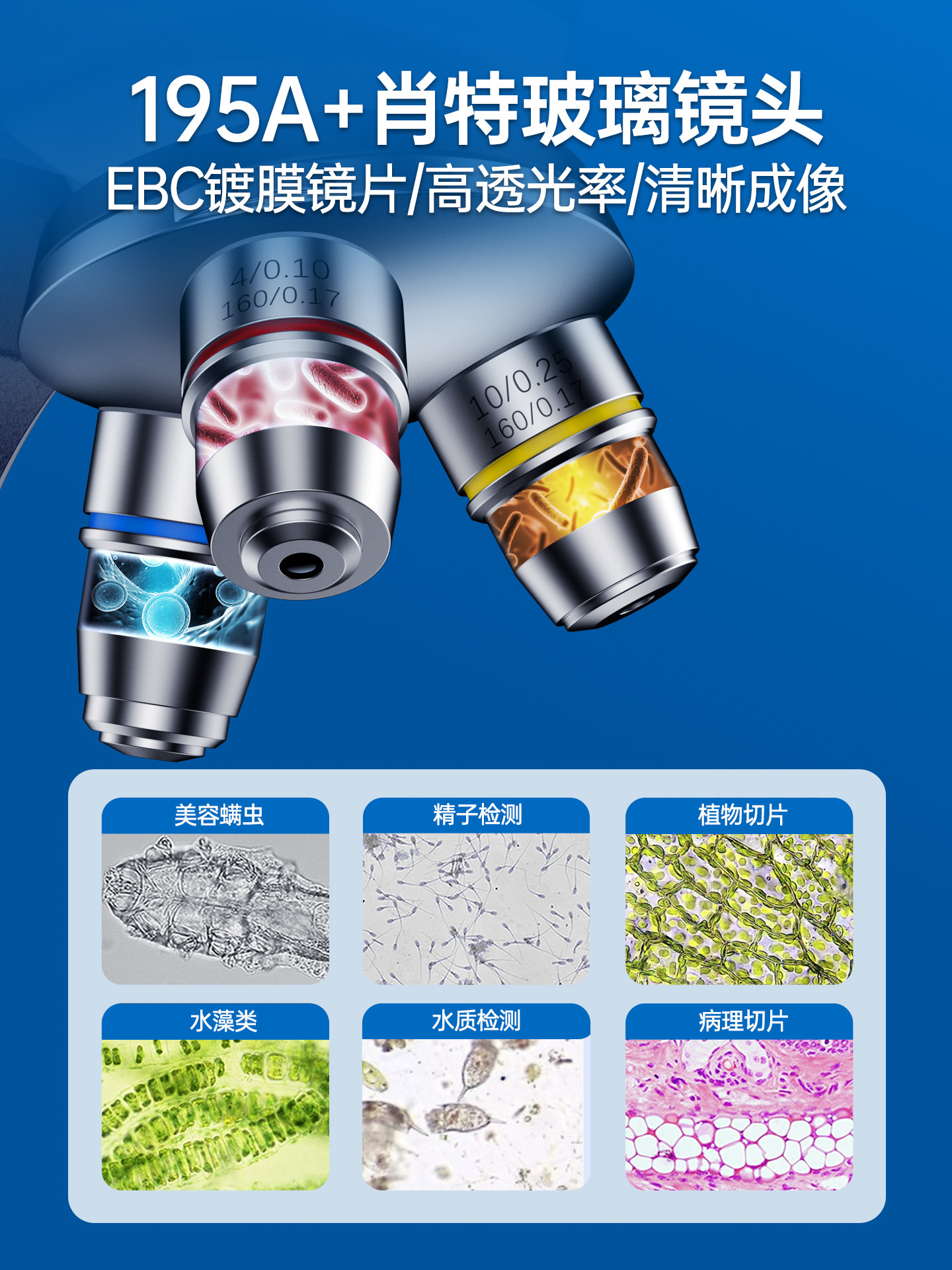 [2025 New Upgrade] Microscope Science Professional Biological High Definition Breeding Can See Pig Sperm Optical Aquatic Portable Livestock Vitality Detection Laboratory 50000X Hd