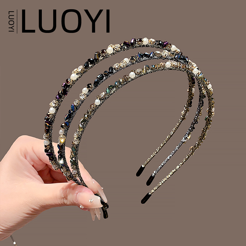 2026 Japanese and Korean New Style Light Luxury Crystal Headband, High-End Pearl Hairband, Women's High-End Decorative Headwear for Going Out 2026 Japanese and Korean New Style Light Luxury Crystal Headband, High-End Pearl Hairband, Women's High-End Decorative Headwear for Going Out