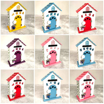 Fields Garden Style Home Furnishing Kindergarten Letterbox Heart Letter Letterbox Wooden Mailbox Opinion Box Small Wooden House Decorations