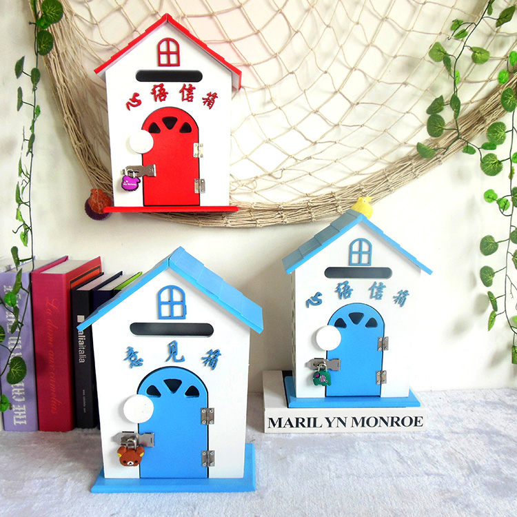 Pastoral style kindergarten heart whisper letterbox home ornaments opinion box photography props cute chalet decoration