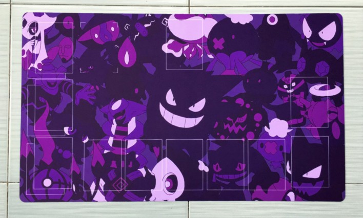 (Wing Tour Card) PTCG Card pad Mat Ghost themed card cushion 600x350x1 5 DIY