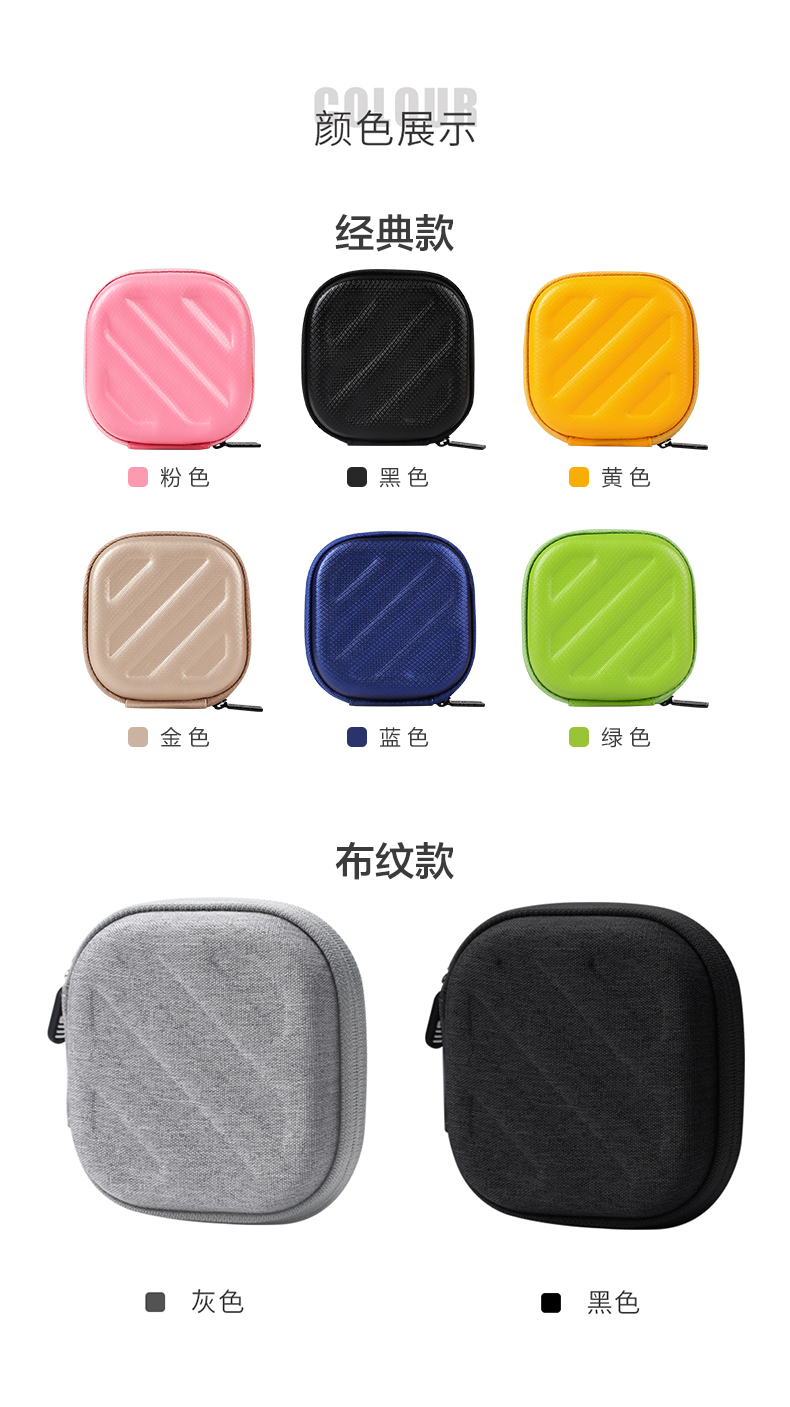 BUBM cáp dữ liệu tai nghe sạc đầu lưu trữ gói hộp U đĩa Bluetooth xách tay nhỏ đường dây điện thoại kỹ thuật số bảo vệ quyền lực đóng bao đầu u Lá chắn điện tử nhỏ khó đi vỏ gói nhập học - Lưu trữ cho sản phẩm kỹ thuật số túi đựng tai nghe không dây