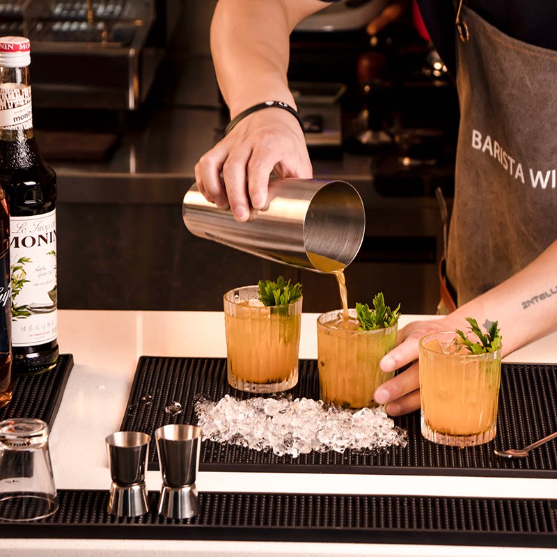 Bar mat Water filter silicone mat Bar insulation rubber bar mat Non-slip mat Barista bartender work mat