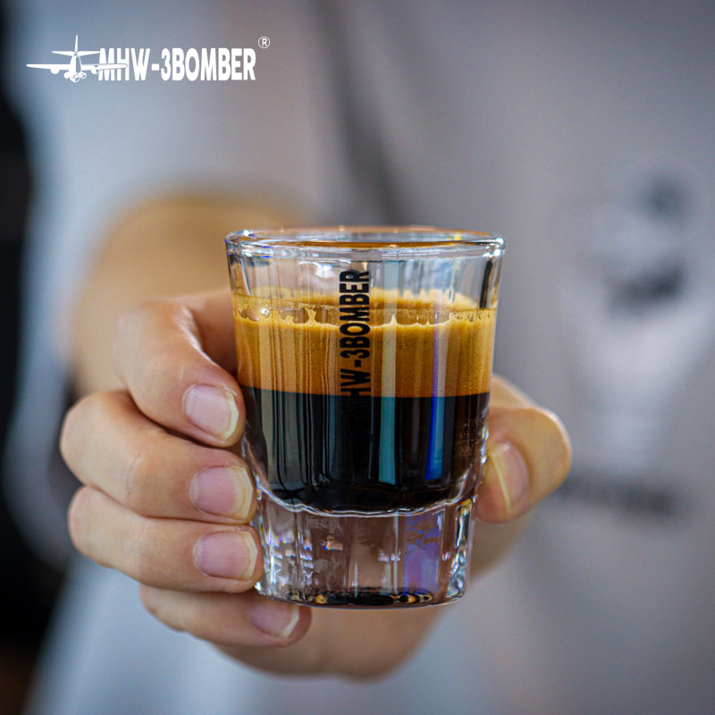 MHW-3BOMBER Bomber Coffee Measuring Cup shot Cup with scale 50ML oz Cup Espresso Cup