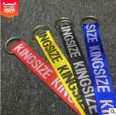 Kids Hip-Hop Hip-Hop Alphabet Nylon Belt Double Ring Lengthen Hanging Kpop Canvas Belt Accessories