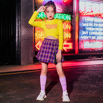New Years Day Childrens Jazz dance suit Girls dance suit La La dance team performance suit Girls performance suit Hip-hop dance suit