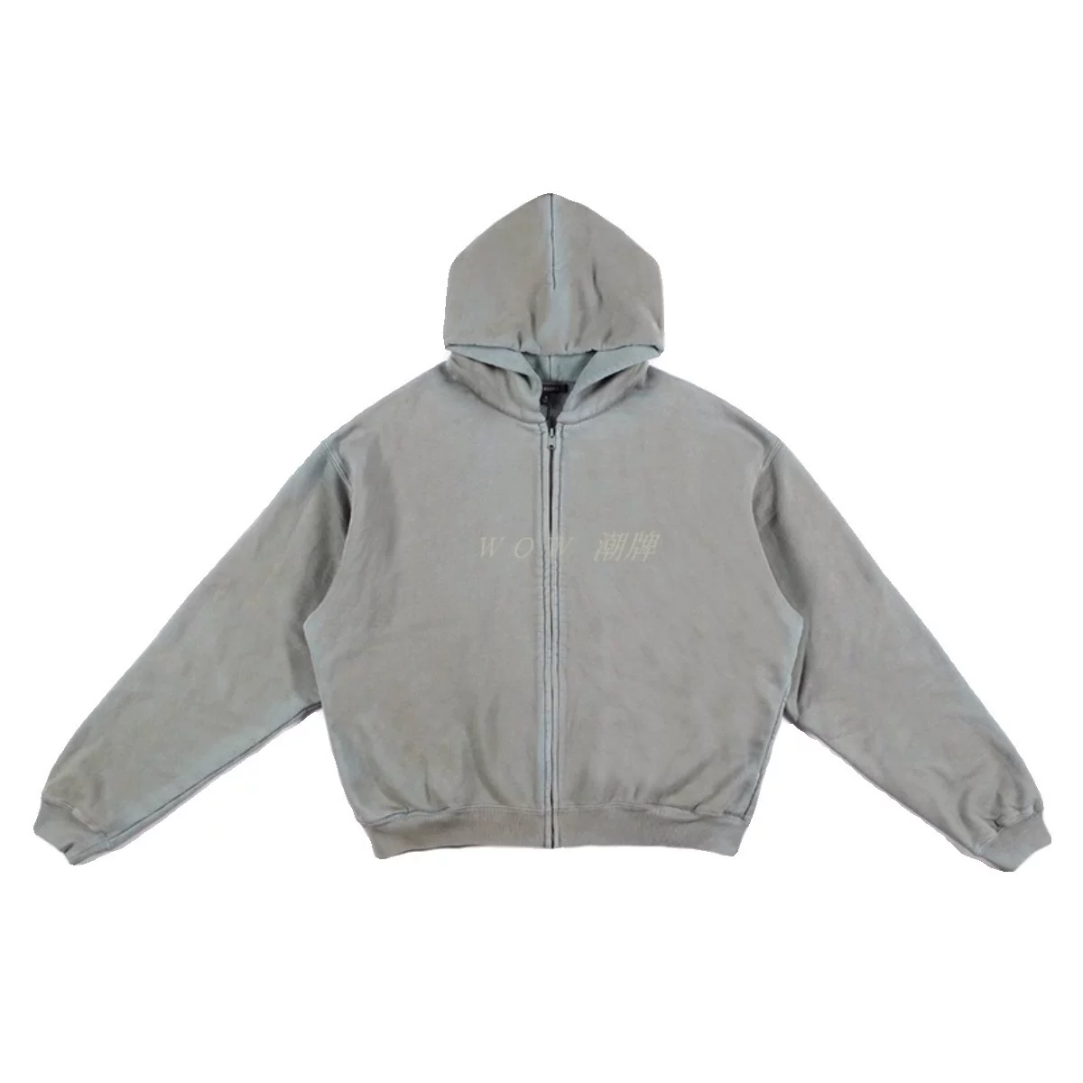Кэни Уэст Yeezy Season6, старый ретро с молнией, худи для мужчин и женщин, свободный спортивный костюм
