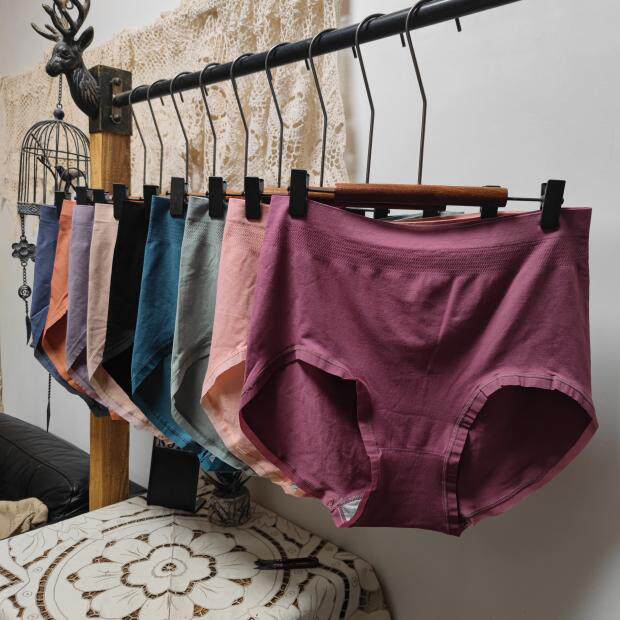 Self-leaving seamless cotton quality new large size underpants 2 feet 5-5 feet lady high waist triangular trouser head 150-300 catty