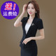 High-end professional suit small suit jacket female summer short-sleeved tooling fashion ladies suit interview formal work clothes