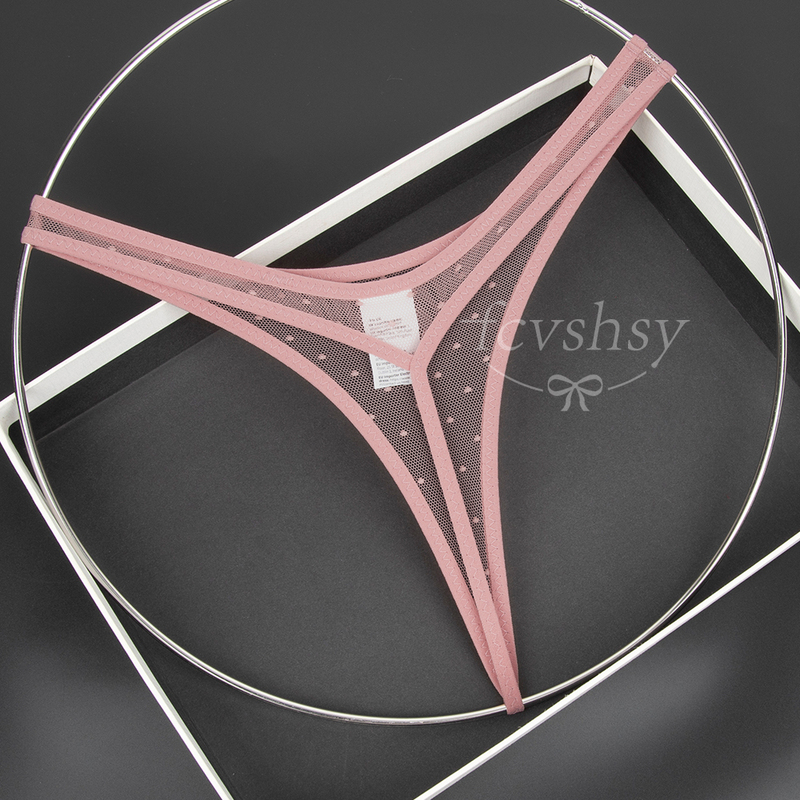 10-Color Women's Sexy and Alluring Breathable Mesh Polka Dot Low-Rise Panties Without Crotch Thong 10-Color Women's Sexy and Alluring Breathable Mesh Polka Dot Low-Rise Panties Without Crotch Thong
