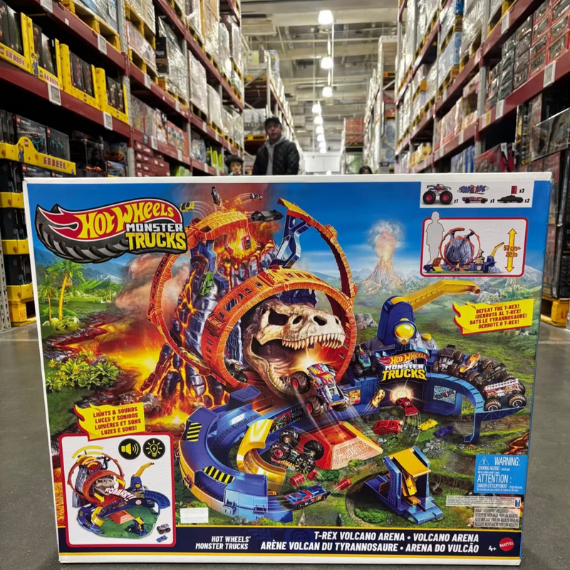 Sam's Hot Wheels Invincible Tyrannosaurus Volcano Arena Ultimate Car Arena