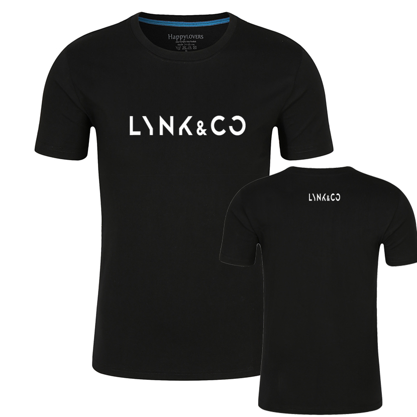 Summer Geely collar gram pure cotton short sleeve T-shirt male and female round collar car 4s store tooling workwear dads customized words