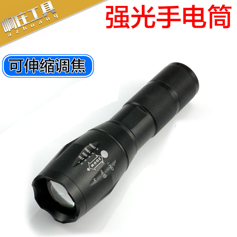 T6 Telescopic Zoom Mini Bright Light Rechargeable Torch Ultra Bright Outdoor Waterproof Far Shot Riding Azimuth Smash Glass
