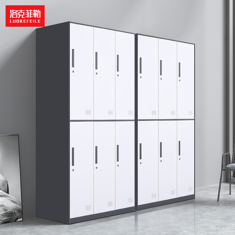 Lockefeller locker Wardrobe Staff Cabinet Fitness Room Bathroom Change Wardrobe Dorm Clothing Storage Cabinet With Lock Sheet Cabinet