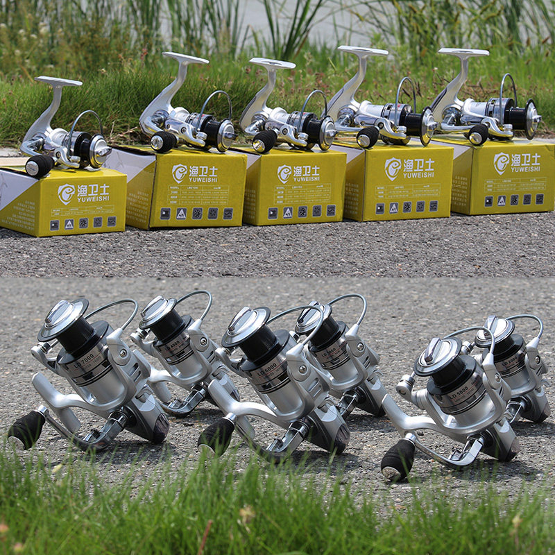 Fishing Wheel Roll Wire Instrumental All-metal Stainless Steel Fish Wheels Sea Rod Wheel Fish Wire Wheel Iso Fishing Road Subround Sea Lever Wheel Far Throw