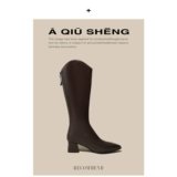 Ботинки, демисезонные высокие высокие сапоги с заостренным носом, городской стиль