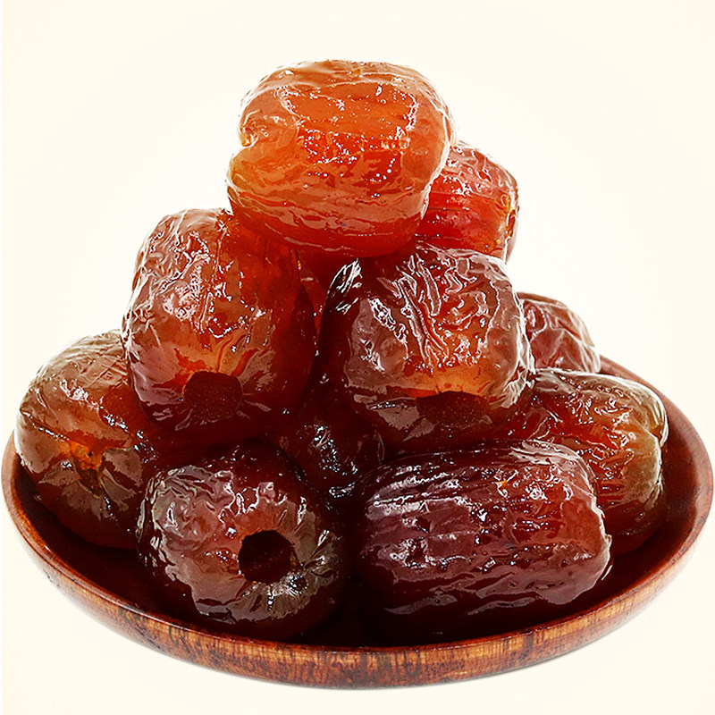 Super crystal candied jujube 1000g wet candied jujube seedless gold wire dense jujube wrapped zongzi big candied bulk snacks