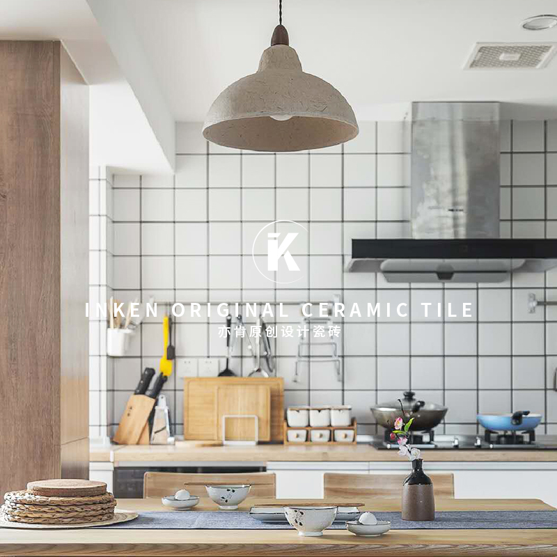 Powder room tile lattice brick white black 300x600 white white brick bread brick home kitchen background wall floor tile