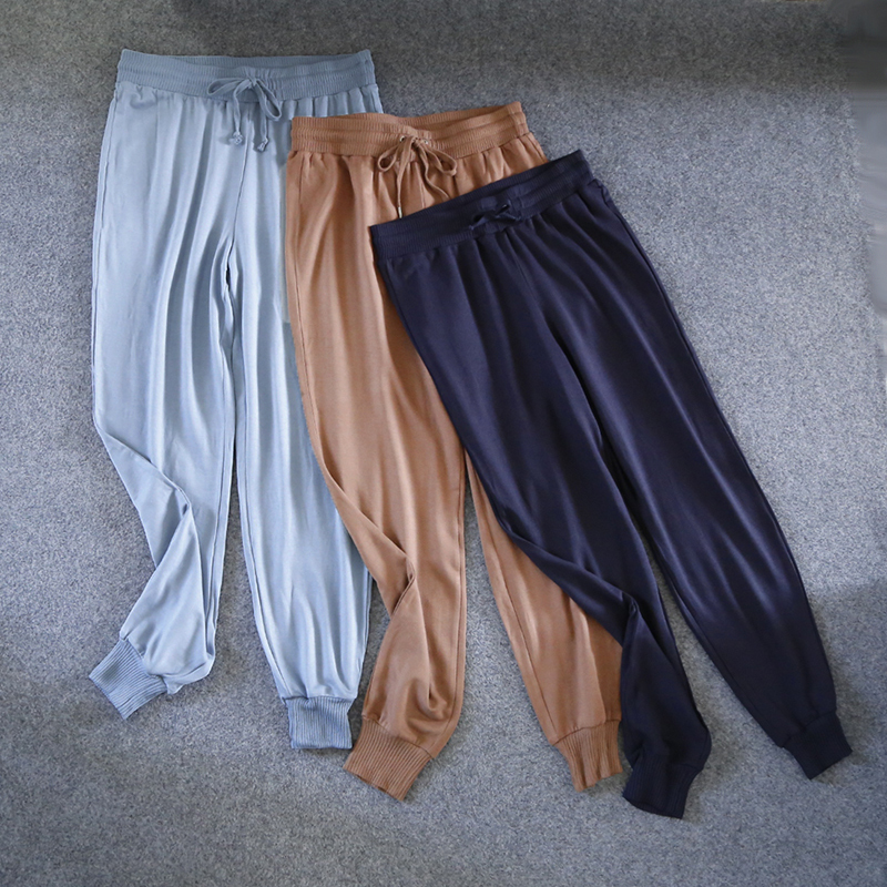 Trendy American Brand Women's Spring and Autumn Sweatpants, Commuter Long Pants, Drapey Brushed Pants, Jogging Sports Pants for Outdoor Wear