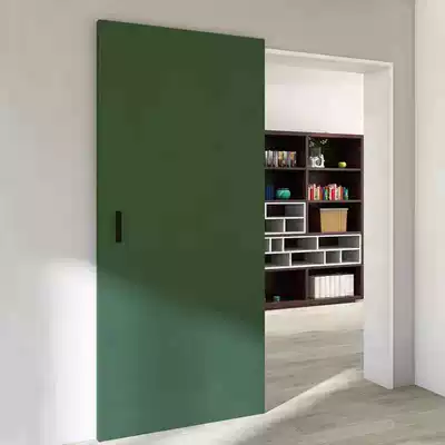 Ghost door push-pull invisible door trackless door sliding door kitchen door color carving barn door blackboard door mirror door