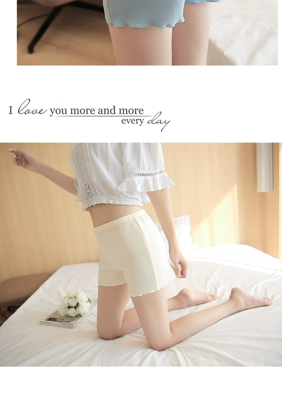 Quần an toàn chống ánh sáng mùa hè nữ mỏng có thể mặc quần legging ren bên trong và bên ngoài ba điểm quần short bảo hiểm chống sói lỏng lẻo