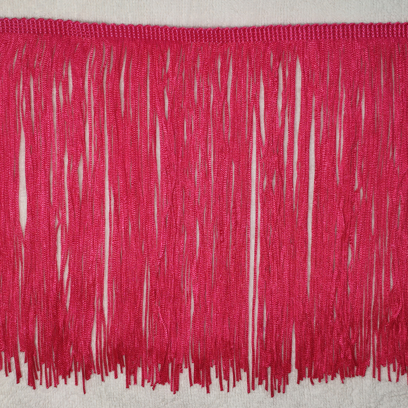 Meihong & 20Cm Double Encryption [Per Meter]20cm   double encryption polyester fiber Latin dance tassels Skirt  spike must clothing lace DIY stage accessories sleeve edge Whisker arrangement