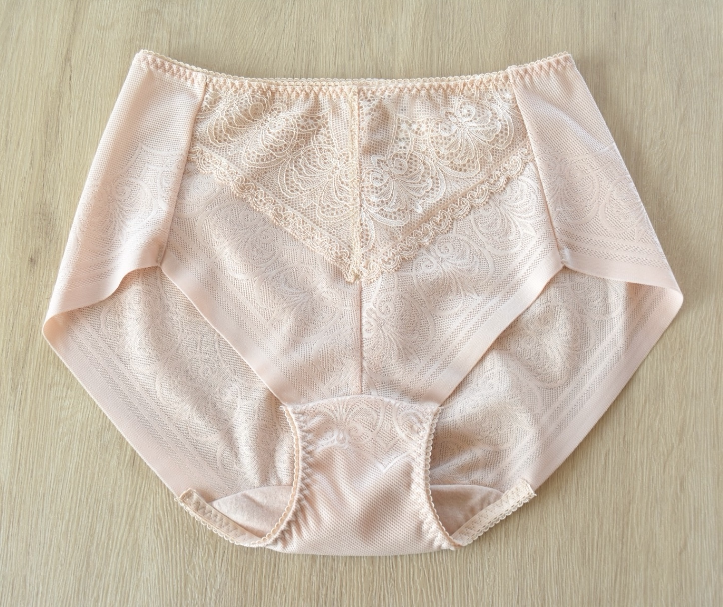 Export to Japan High waist elastic inner micro-collection plastic jacquard fabric Hip without trace bag hip One-piece women's triangle