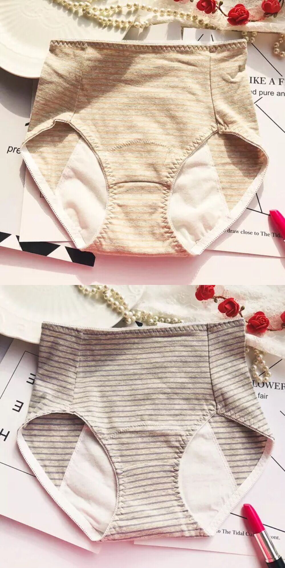 2 tải tùy chỉnh XL đồ lót sinh lý phụ nữ eo cao chống rò rỉ thời kỳ quần cotton dì đêm cao eo quan lot dep