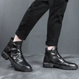 Martens, ретро ботинки в английском стиле, туфли, челси, короткие сапоги, из натуральной кожи