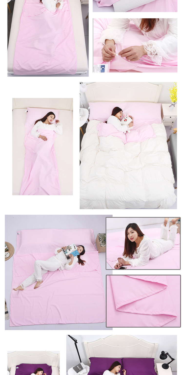 Túi ngủ du lịch vệ sinh khách sạn khách sạn trong nhà người lớn siêu nhẹ lót di động duy nhất cung cấp tấm du lịch túi ngu
