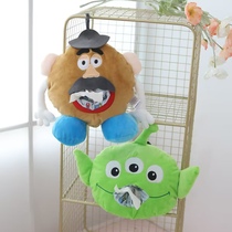 Creative Potato Car Tissue Cover Mr. Hanging Tissue Box Three Eyes Car Interior Decoration Hanging Doll Tissue Bag