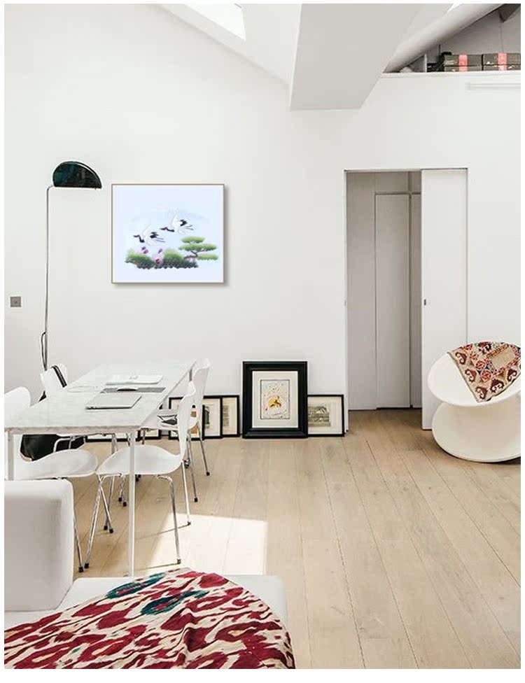 Su thêu thêu kit tự làm người mới bắt đầu vẽ tranh trang trí thủ công Songhe 30 * 34CM tranh thêu chữ nhẫn