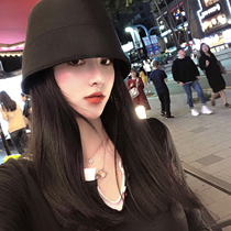 Net Red dark fishermans hat female 2021 plain Korean version of Joker hard hat autumn sun protection UV sun hat