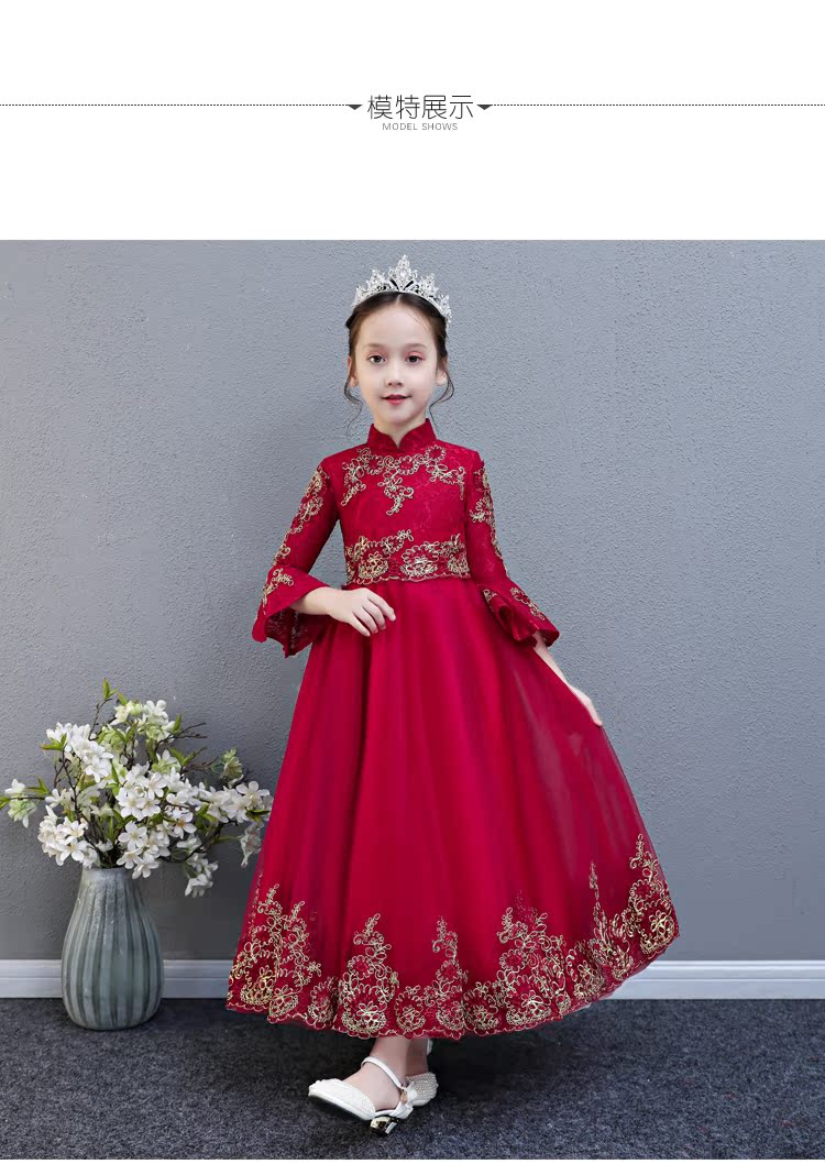 Trẻ em chủ nhà buổi tối ăn mặc công chúa váy bé trai hoa cô gái trang phục piano sinh nhật cô gái đám cưới sợi phồng mùa đông bộ tuxedo bé trai