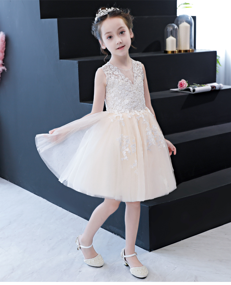 Cô gái sinh nhật chủ nhà nhỏ váy dạ hội công chúa hoa cô gái trang phục piano trẻ em váy cưới nữ 2018 mới váy trẻ em 11 tuổi