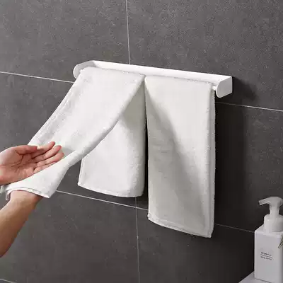 Powerful patch multifunctional towel rack non-perforated dressing room bathroom towel bar home bathroom suction Wall holding shoe rack