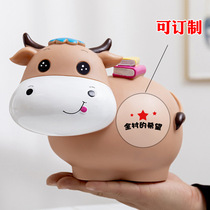 Zodiac calf piggy bank creative cute cartoon childrens piggy bank birthday gift company Ox gift customization